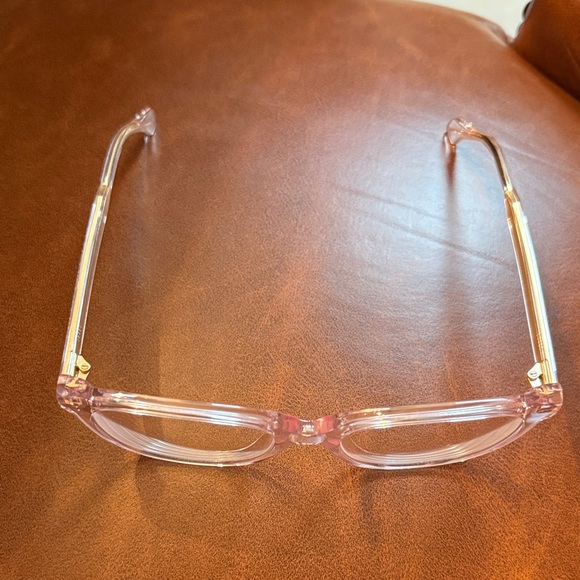 GUCCI clear/pink tint/gold prescription glasses Frame with soft case! - Picture 3 of 17
